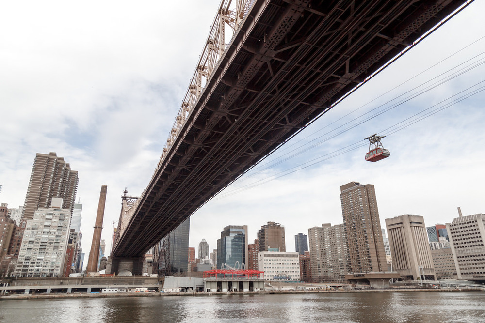 Roosevelt Island in the winter, New York
