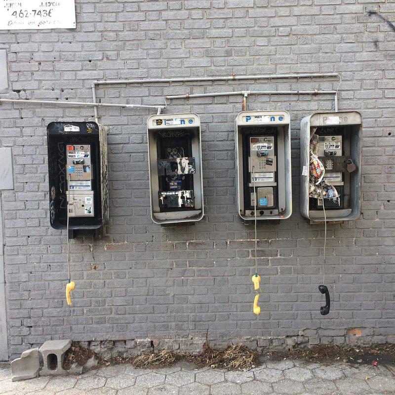 Broken phones, Lefferts Gardens, Brooklyn